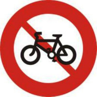 Biển báo Cấm xe đạp
