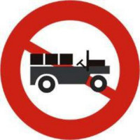 Biển báo Cấm xe công nông và các loại xe tương tự