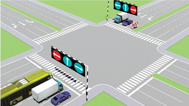Theo tín hiệu đèn, xe nào được quyền đi là đúng quy tắc giao thông?