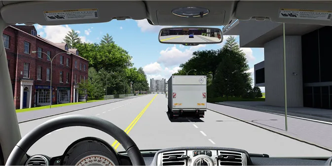Khi muốn vượt xe tải, người lái xe phải làm gì là đúng quy tắc giao thông?