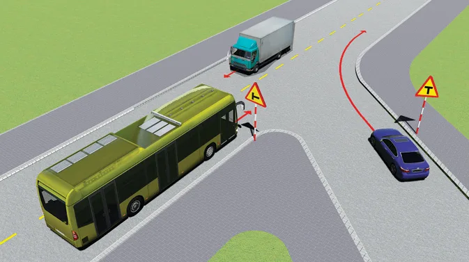 Xe nào phải nhường đường là đúng quy tắc giao thông?