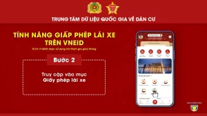 Tính năng giấy phép lái xe trên VNEID